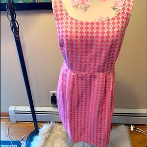 Michael Kors- Pink/Cream Classic Dress w/ Pockets